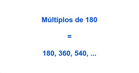 submúltiplos 180.